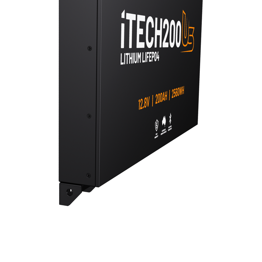 iTECH200US | Ultra Slim Deep Cycle Lithium Battery | with Bluetooth LiFePO4 200Ah