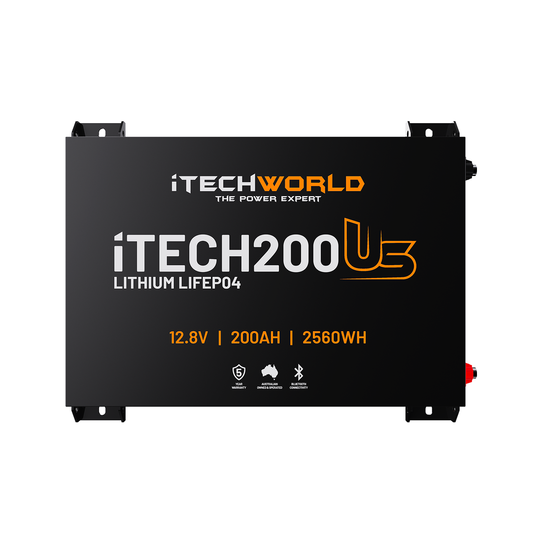 iTECH200US | Ultra Slim Deep Cycle Lithium Battery | with Bluetooth LiFePO4 200Ah