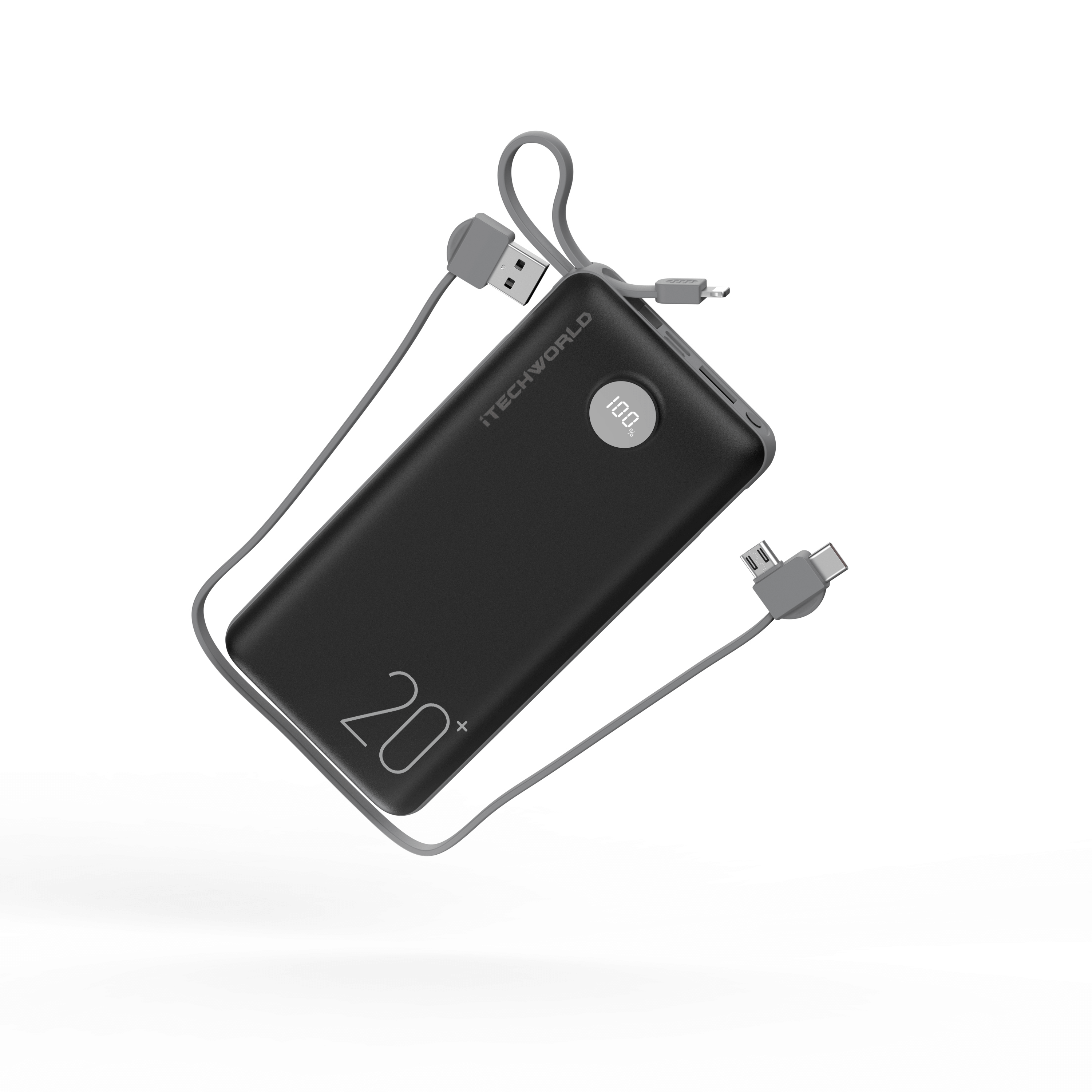 iTECH20KPD | Power Bank with PD and QC 3.0 | 20000mAh