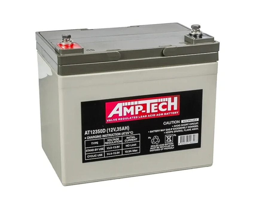 Amptech AT12350D Deep Cycle Battery 12V 35Ah