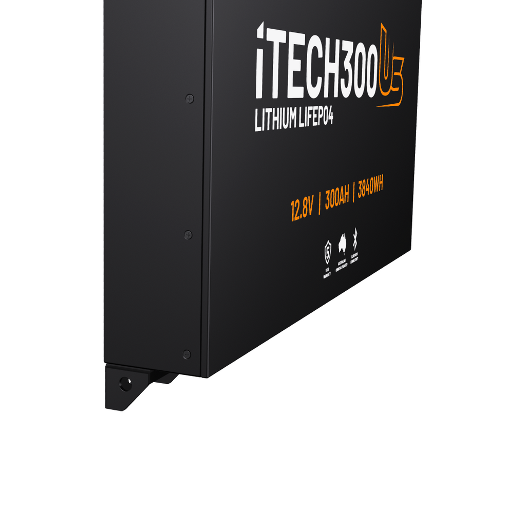 iTECH300US | Ultra Slim Deep Cycle Lithium Battery | with Bluetooth LiFePO4 300Ah