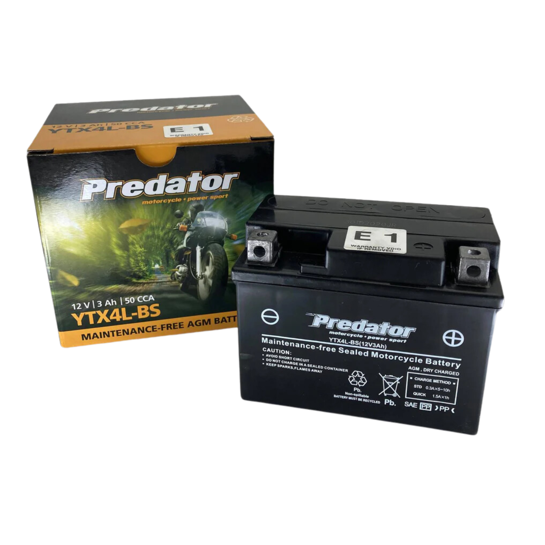 YTX4L-BS SSB Powersport MF Motorcycle Battery
