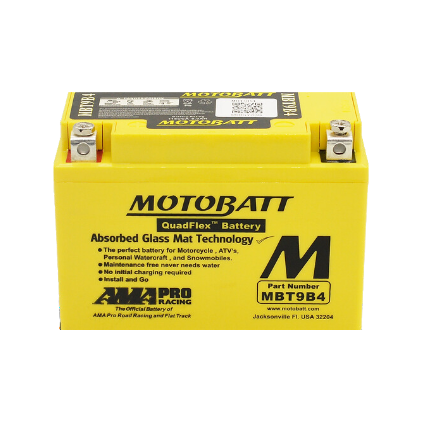 MBT9B-4 Motobatt Motorcycle Battery