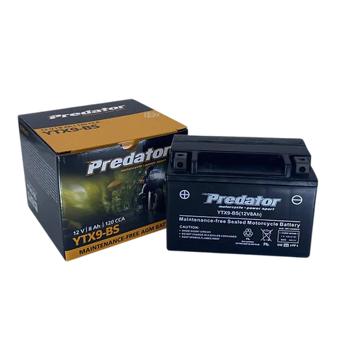 YTX9-BS Predator Motorcycle Battery