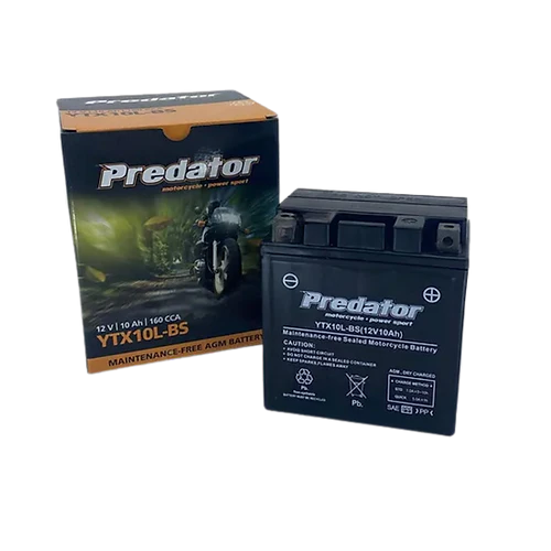 YTX10L-BS Predator Motorcycle Battery