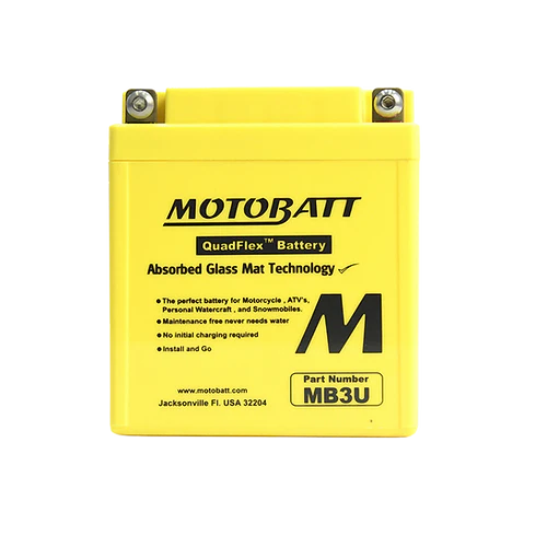 MB3U Motobatt Motorcycle Battery