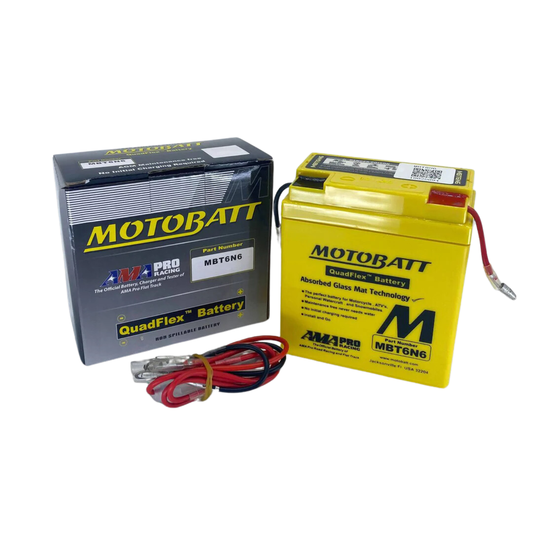 MBT6N6 Motobatt Motorcycle Battery
