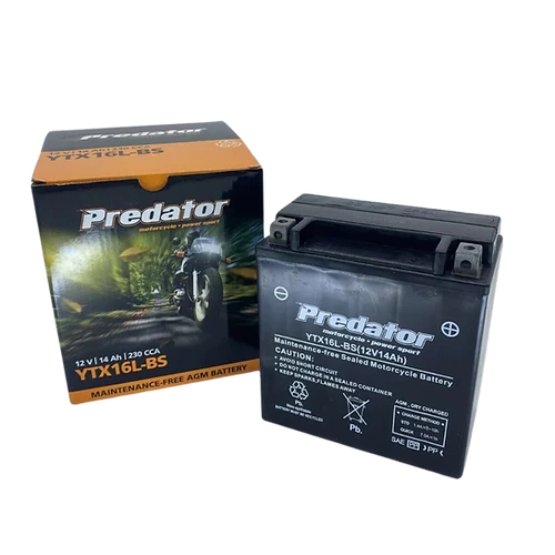 YTX16L-BS Predator Motorcycle Battery