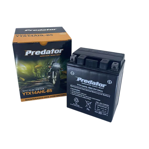 YTX14AHL-BS Predator Motorcycle Battery