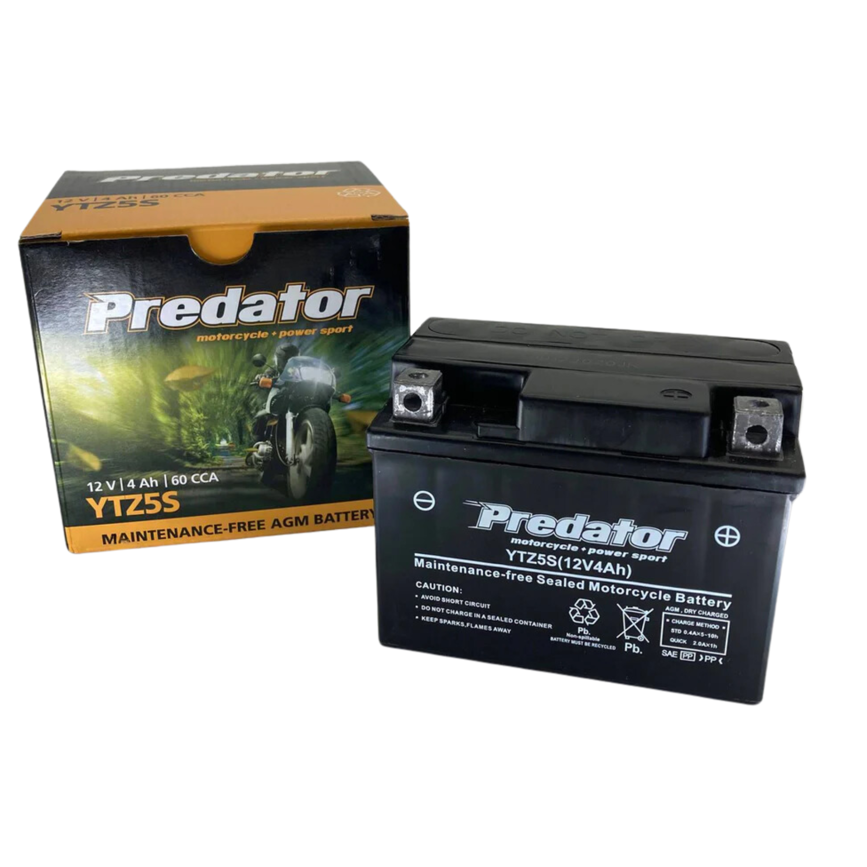 YTZ5S Predator Motorcycle Battery