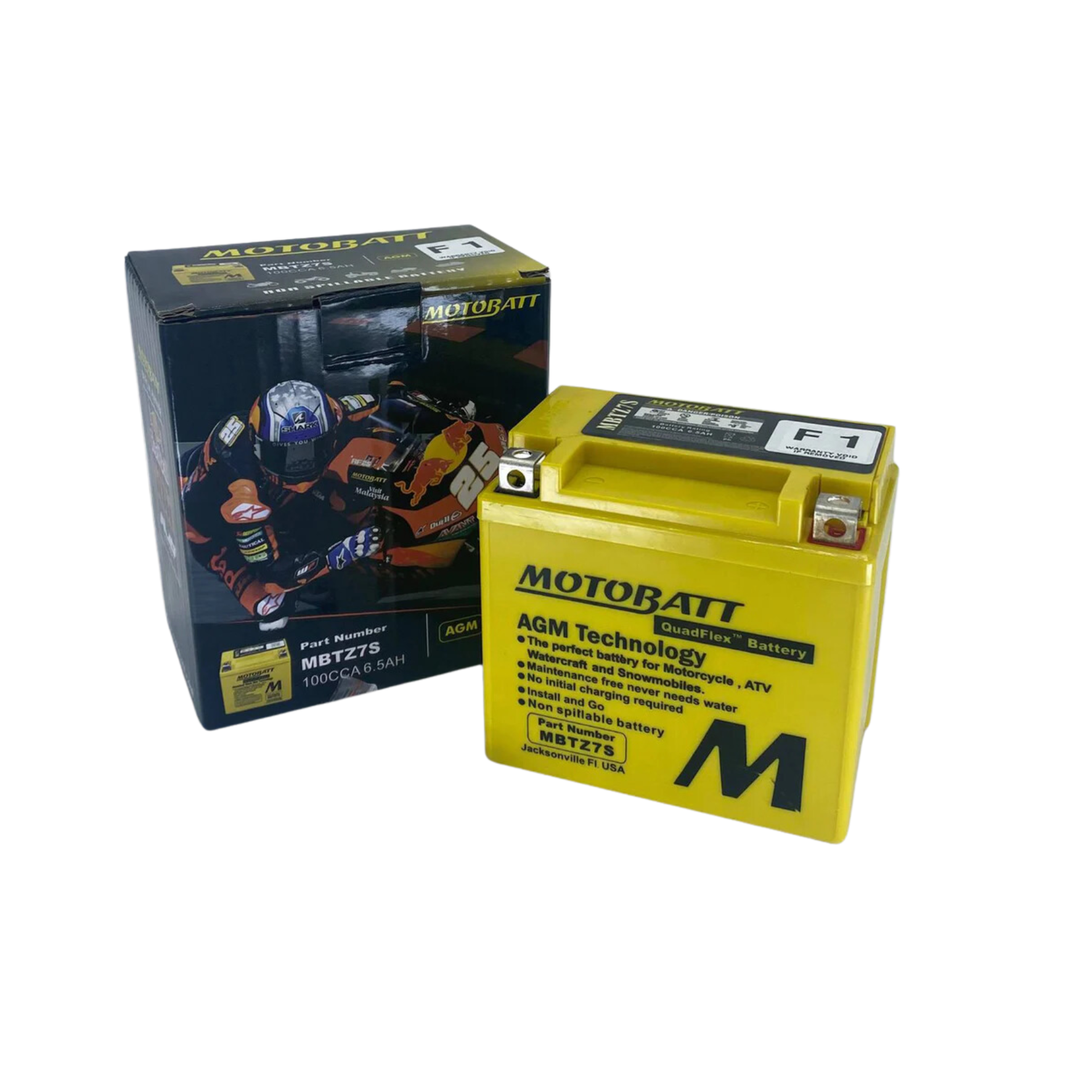 MBTZ7S Motobatt Motorcycle Battery
