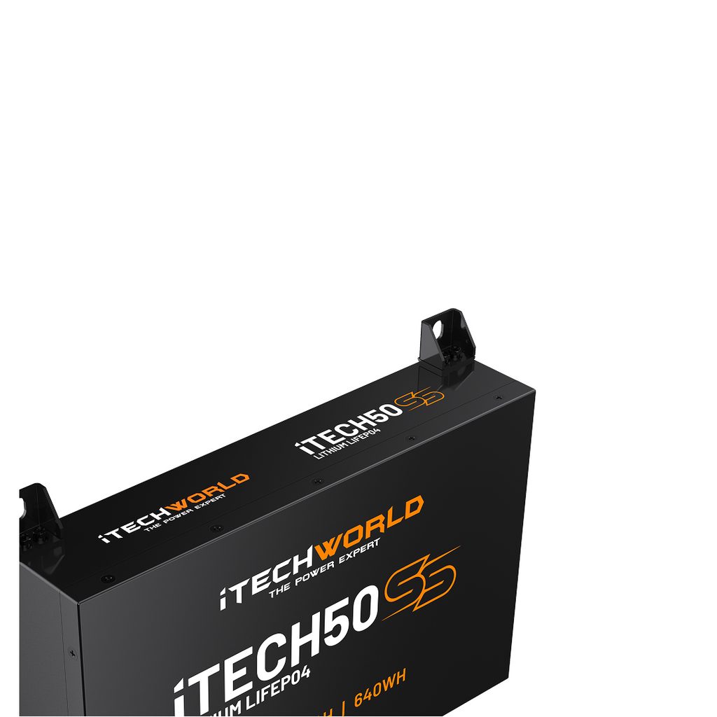 iTECH50SS | Super Slim Deep Cycle Lithium Battery | with Bluetooth LiFePO4 50Ah
