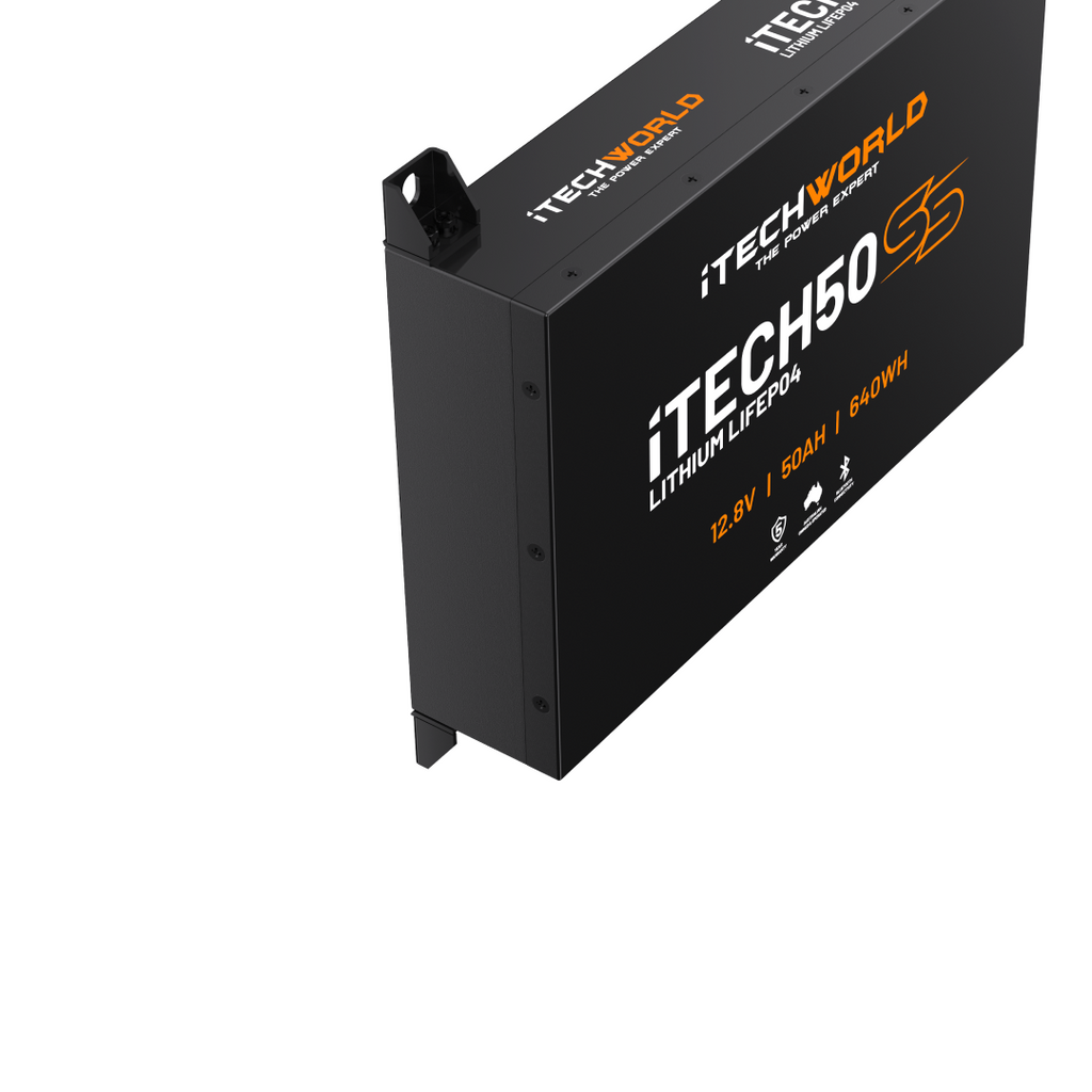 iTECH50SS | Super Slim Deep Cycle Lithium Battery | with Bluetooth LiFePO4 50Ah