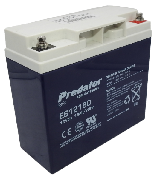 ES12180 Predator AGM Battery - 12V 18AH