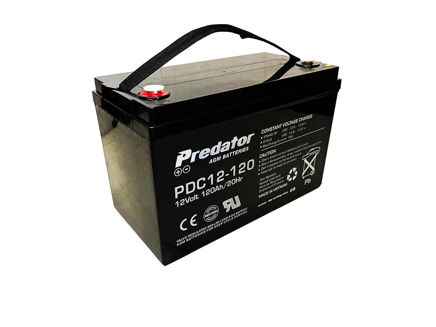 PDC12-120 Predator AGM Deep Cycle Battery 12V 120Ah