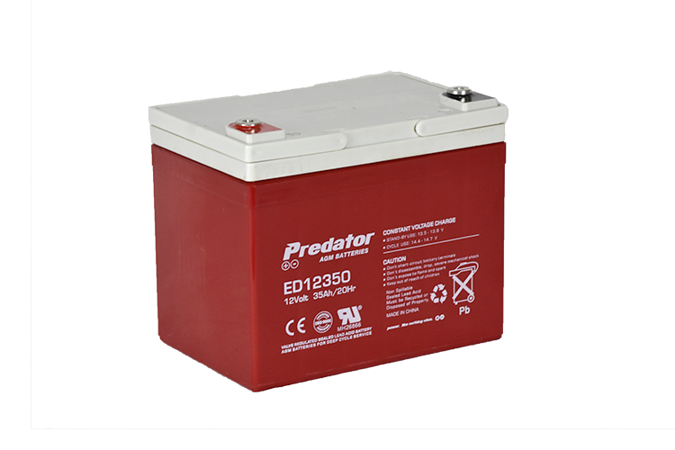 Predator ED12350 AGM Deep Cycle Battery 12V 35Ah