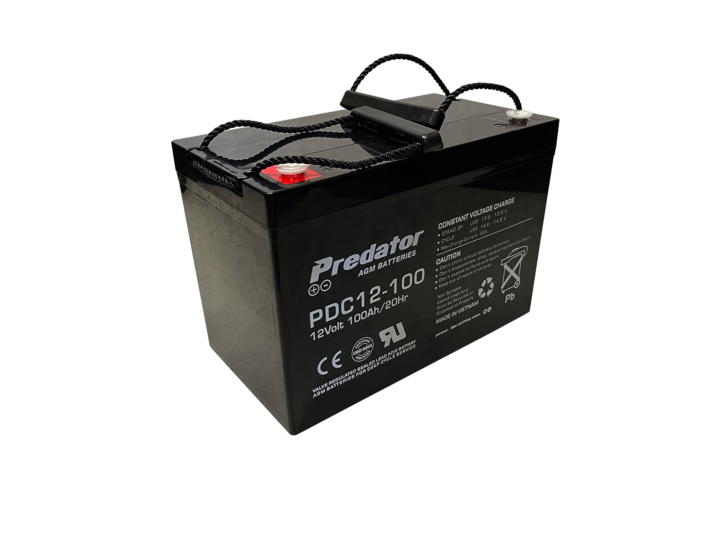 PDC12-100 Predator AGM Deep Cycle Battery 12V 100Ah