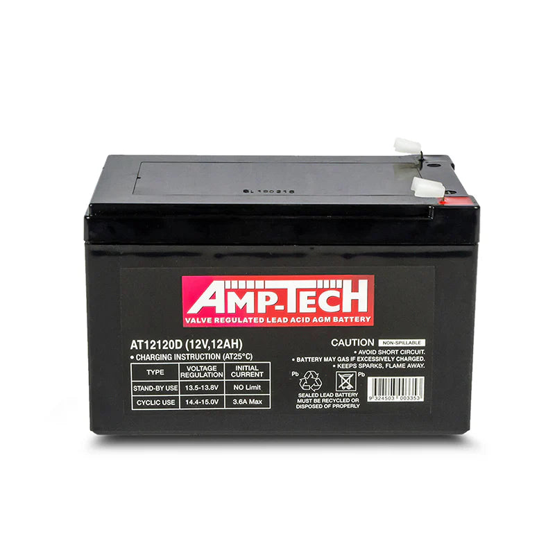 Amptech AT12120D AGM Deep Cycle Battery 12V 12Ah