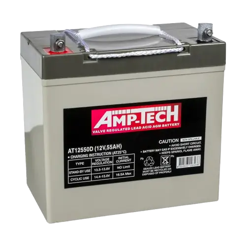 AT12550D Amptech 55Ah AGM Deep Cycle Battery
