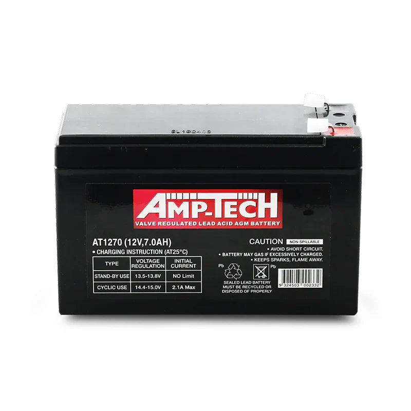 Amptech AT1270 AGM General Purpose Battery 12V 7Ah