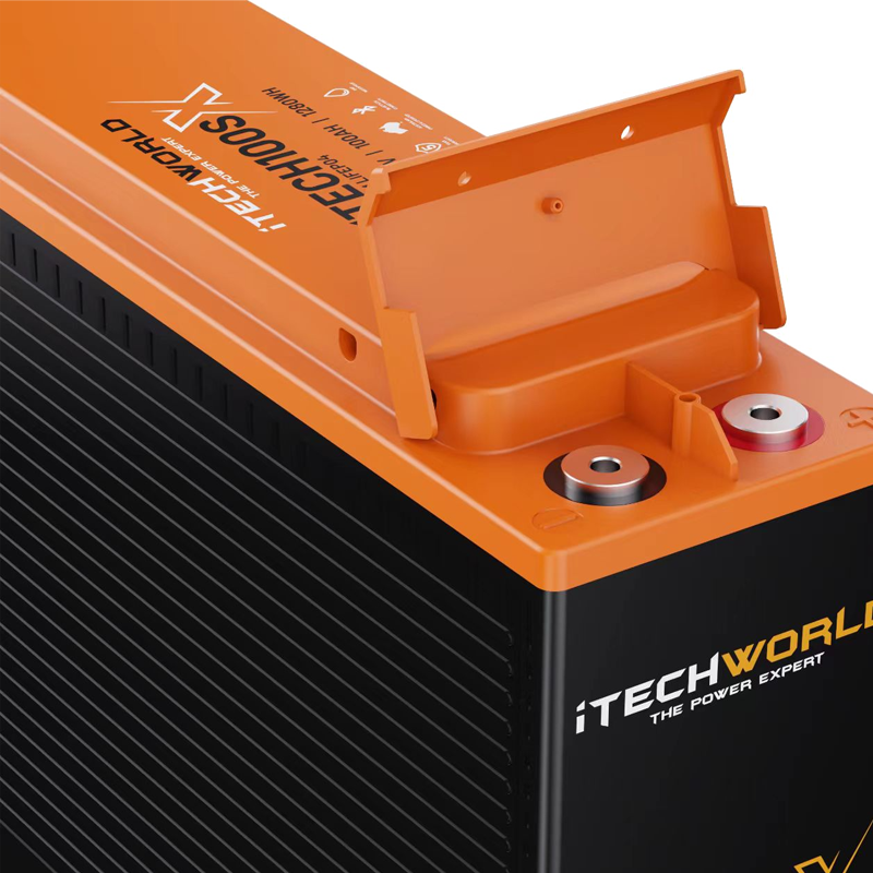 iTECH100SX | Slim Deep Cycle Lithium Battery | with Bluetooth LifePO4 100Ah