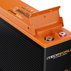 iTECH100SX | Slim Deep Cycle Lithium Battery | with Bluetooth LifePO4 100Ah