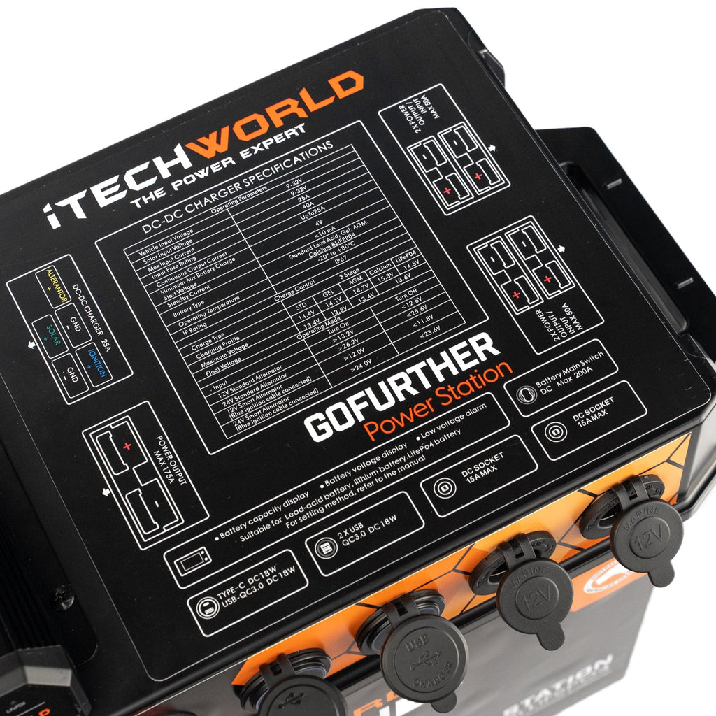 GoFurther | Battery Box | with Integrated iTECHDCDC25