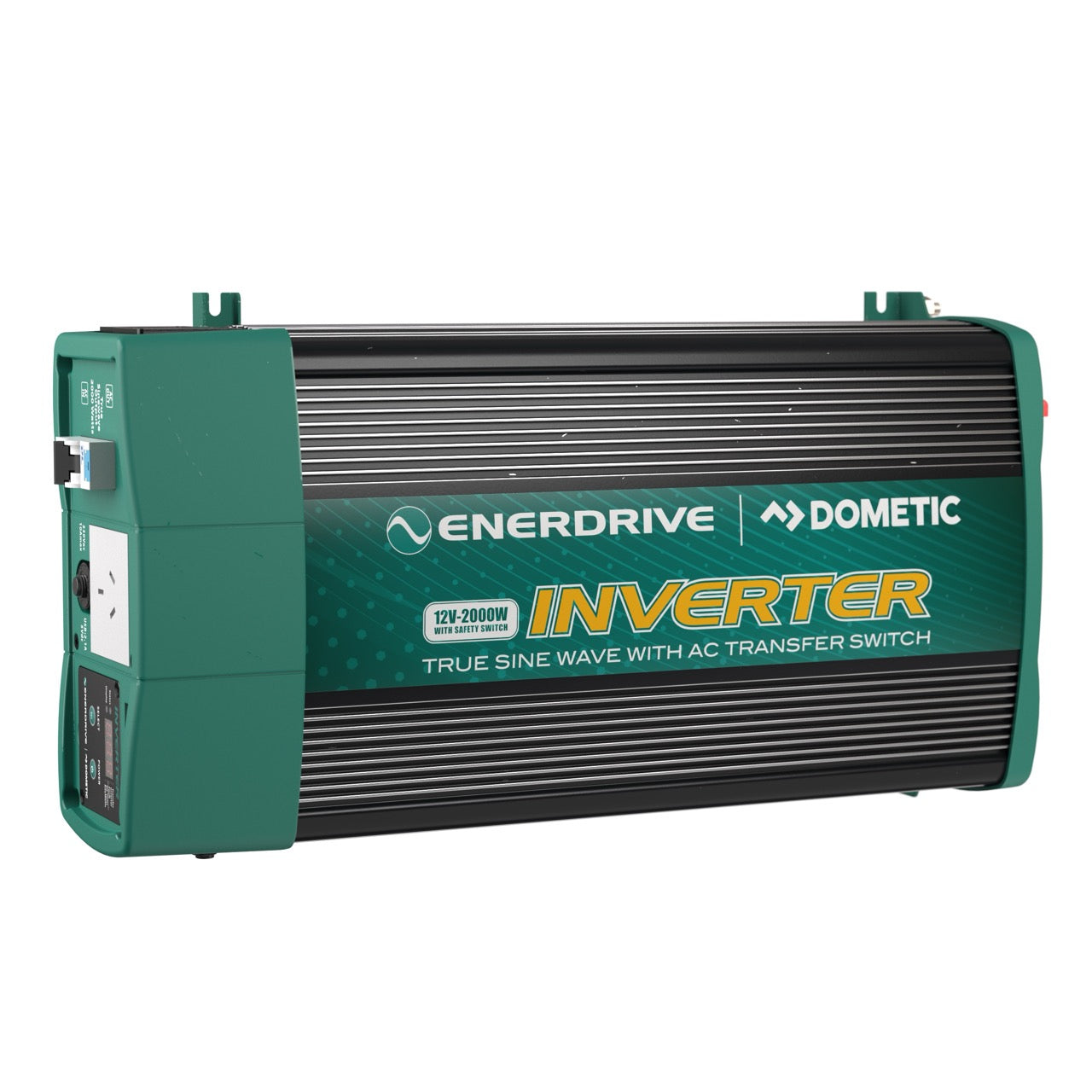 Enerdrive 2000W 12V True Sine Wave Inverter with AC Transfer & Safety Switch