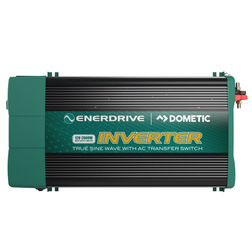 Enerdrive 2000W 12V True Sine Wave Inverter with AC Transfer & Safety Switch