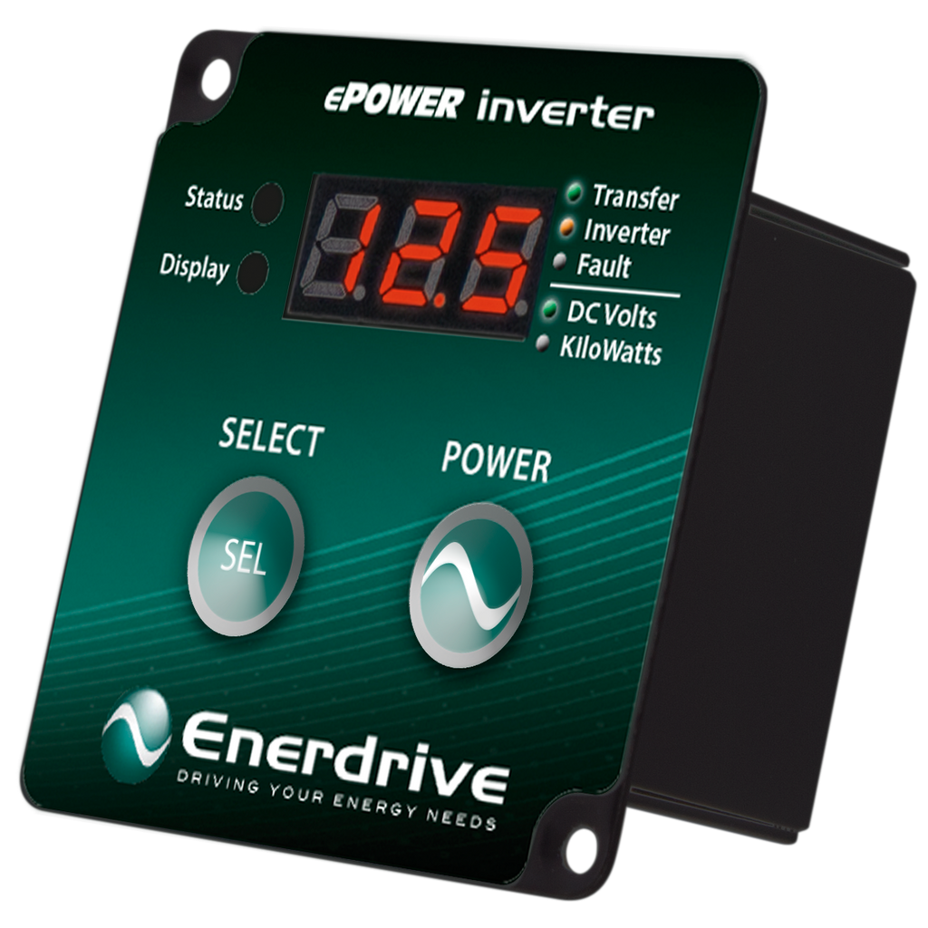 Enerdrive 2600W 12V True Sine Wave Inverter with AC Transfer & Safety Switch