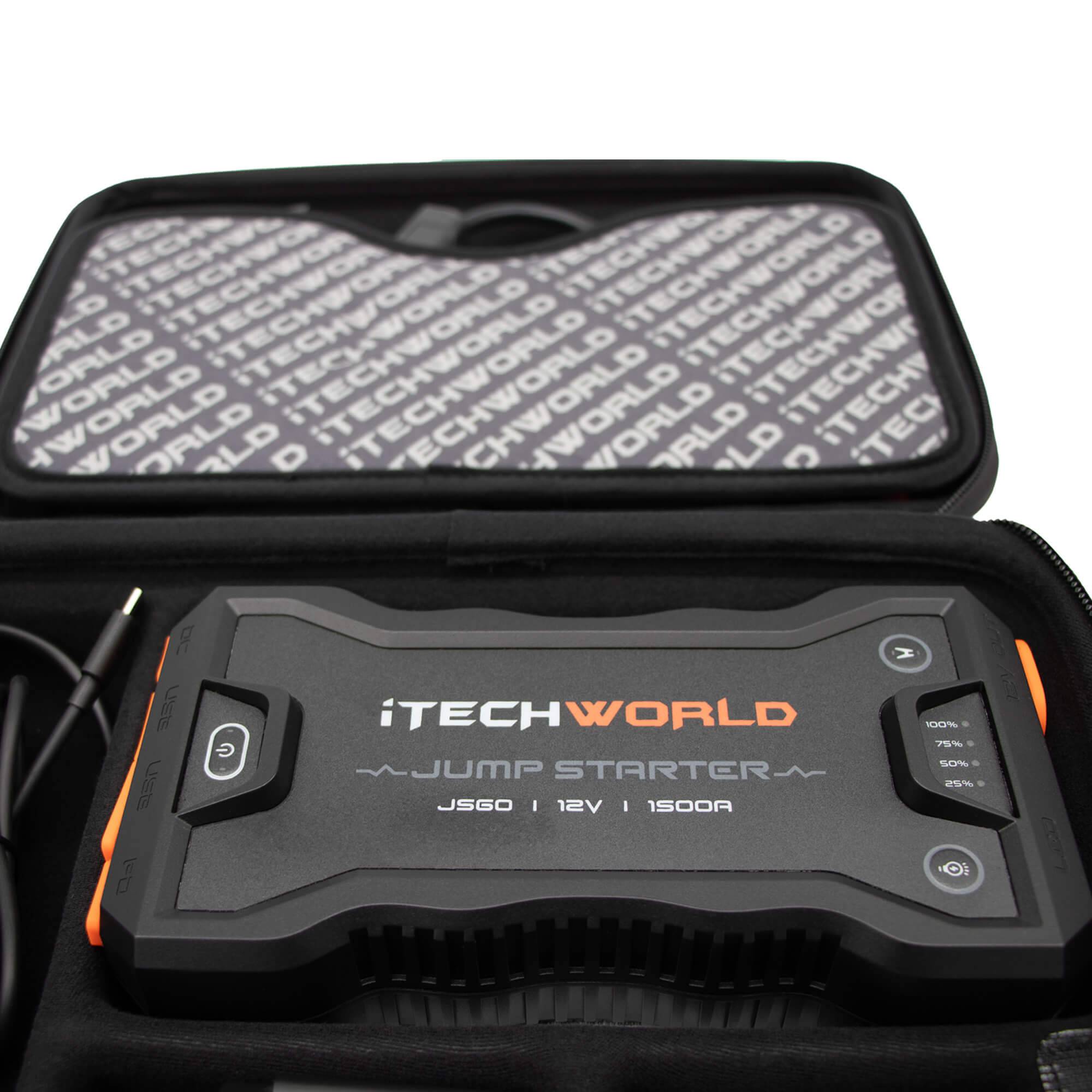JS60 | Lithium Jump Starter and Backup Power Bank with Heavy-Duty Case | 1500A