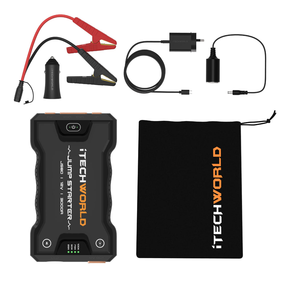 JS80 | Lithium Jump Starter and Backup Power Bank | 3000A