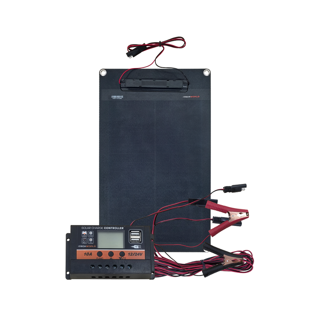 iTechworld | Solar Panel Trickle Charger | 15W