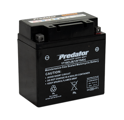YT16CLB Predator Motorcycle Battery