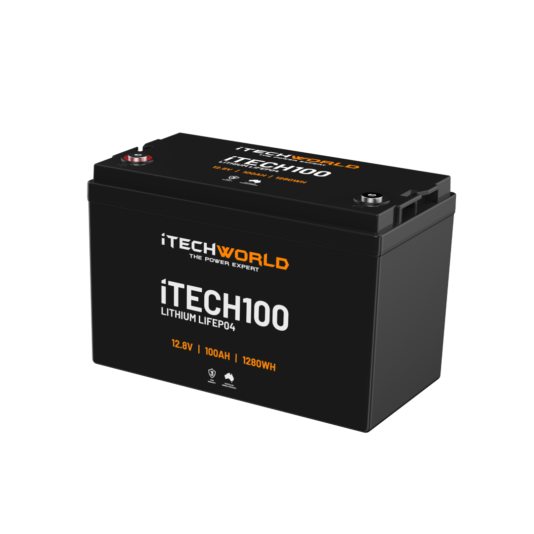 iTECH100 | Deep Cycle Lithium Battery | LiFePO4 100Ah