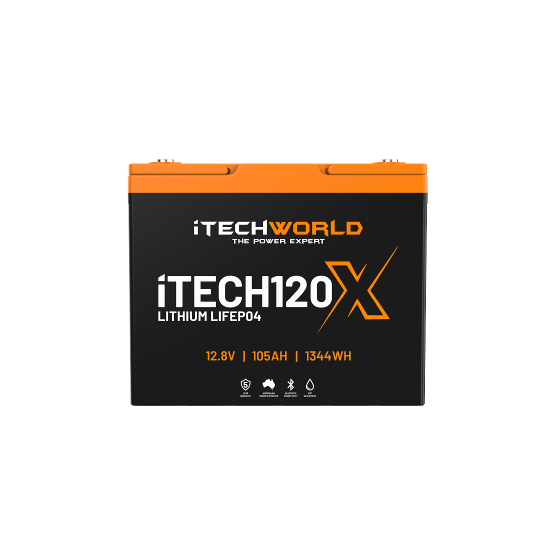 iTECH120X | Deep Cycle Lithium Battery | with Bluetooth LiFePO4 105Ah