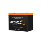 iTECH120X | Deep Cycle Lithium Battery | with Bluetooth LiFePO4 105Ah