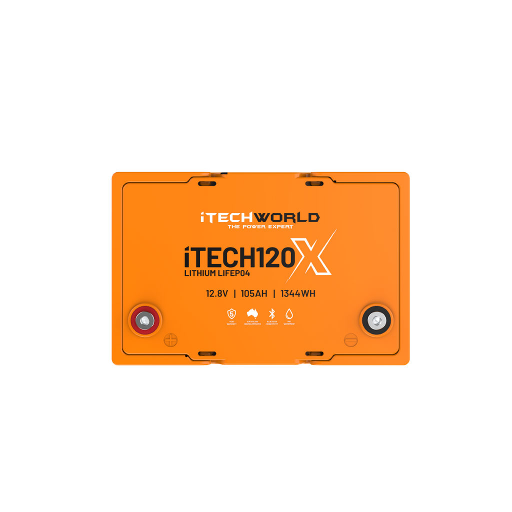 iTECH120X | Deep Cycle Lithium Battery | with Bluetooth LiFePO4 105Ah