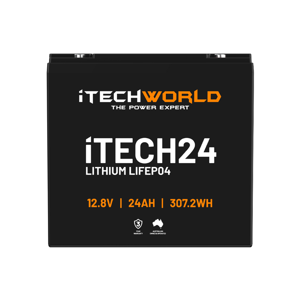 iTECH24 | Deep Cycle Lithium Battery | LiFePO4 24Ah