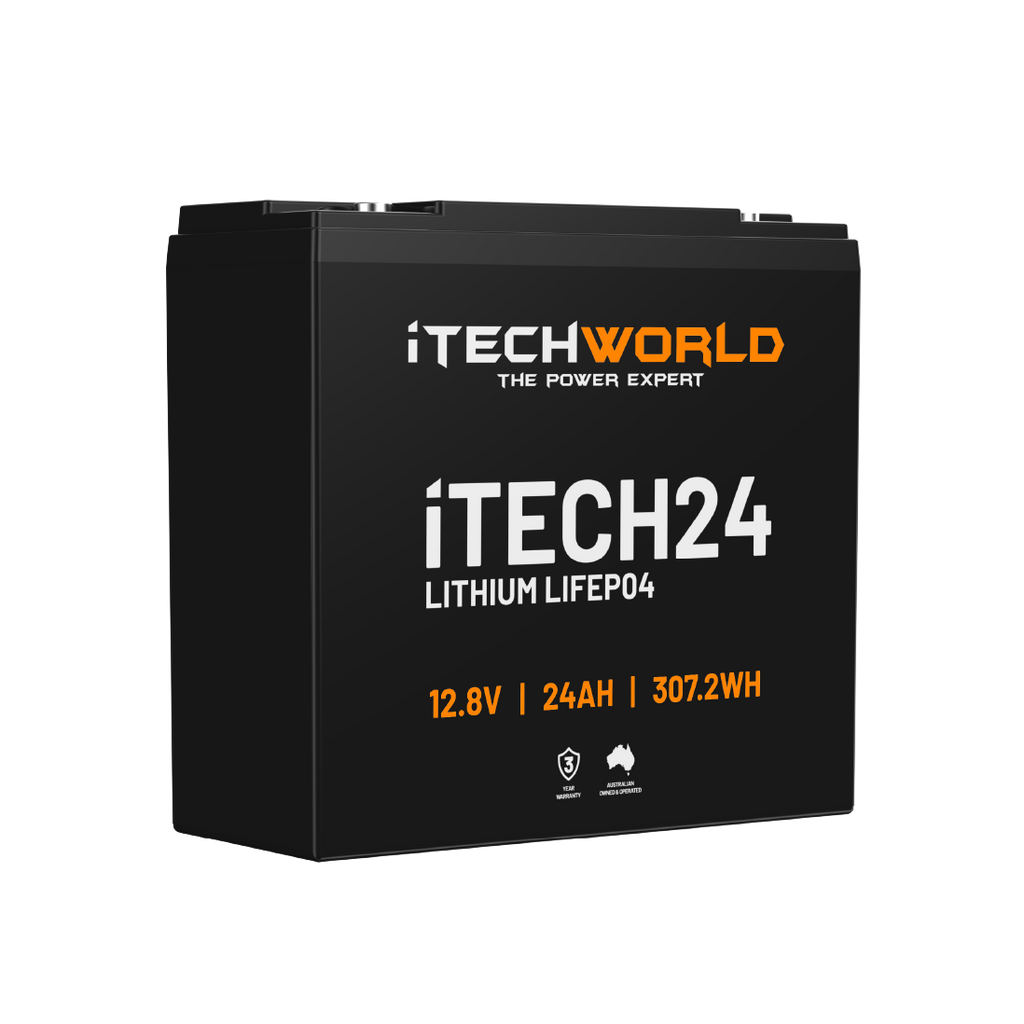 iTECH24 | Deep Cycle Lithium Battery | LiFePO4 24Ah