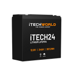 iTECH24 | Deep Cycle Lithium Battery | LiFePO4 24Ah
