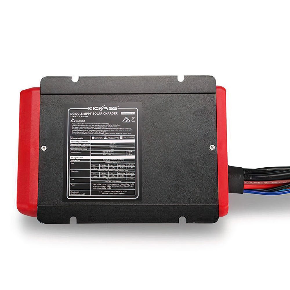 KickAss 12V/24V 25A DCDC Charger with Solar MPPT & Pre-Wired Anderson Plug