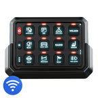 KickAss 12V/24V 12 Gang Wireless Switch Panel with Magnetic Charging Cradle - MKII