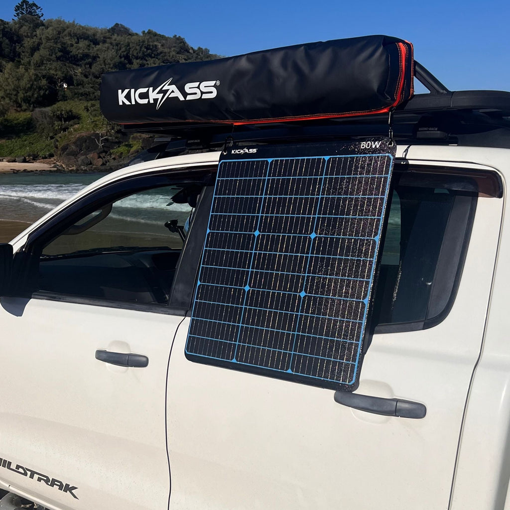 KickAss 12V 60W Premium Portable Solar Panel