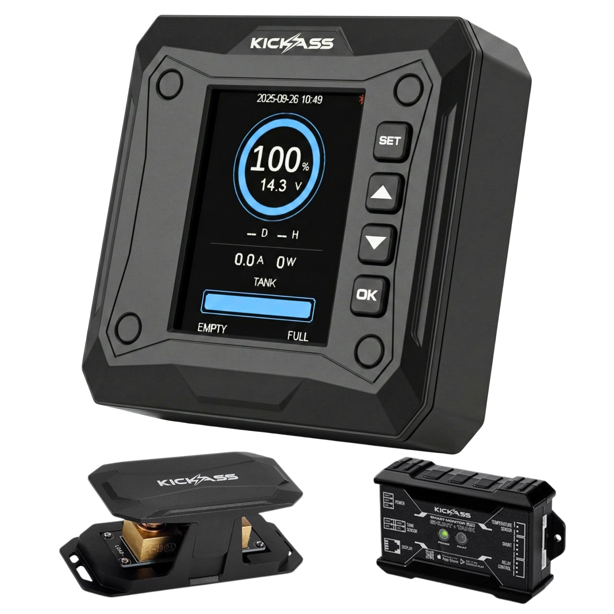 KickAss 600A Smart Shunt with Battery and Tank Monitor