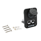 KickAss Double Flush Mount Housing - 50A Anderson Style Plug (USB A+C)