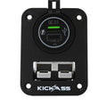KickAss Double Flush Mount Housing - 50A Anderson Style Plug (USB A+C)