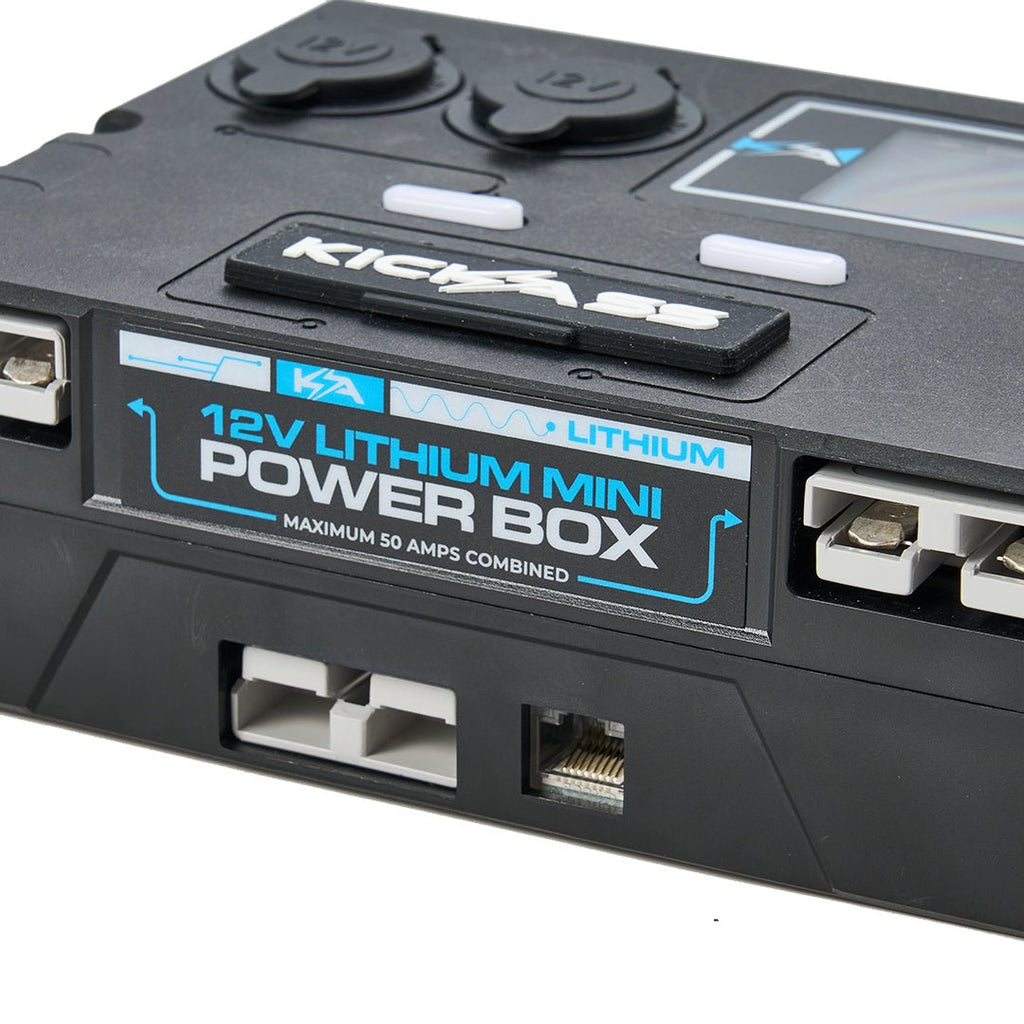 KickAss 12V Control Box & Battery Monitor - with LCD Screen