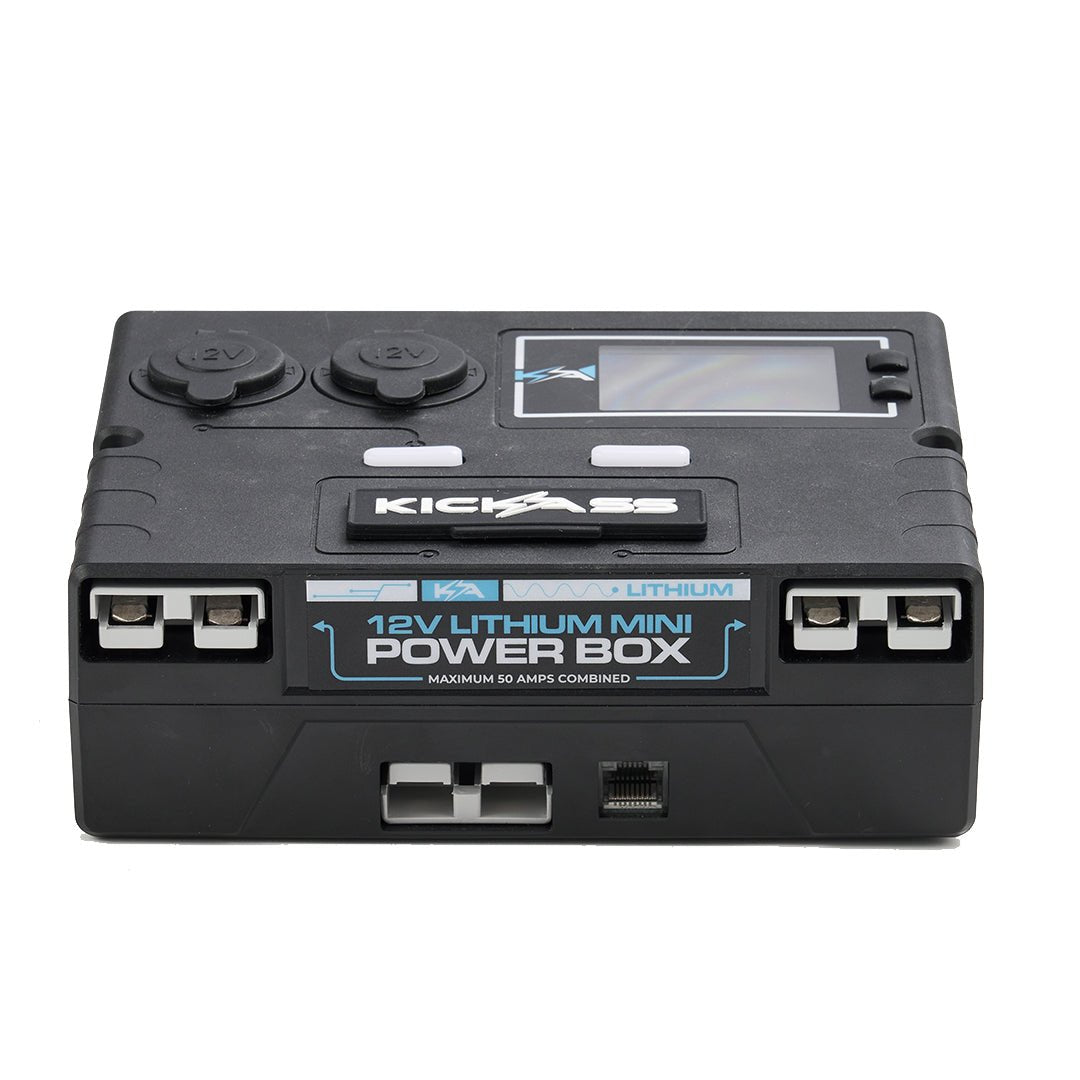 KickAss 12V Control Box & Battery Monitor - with LCD Screen