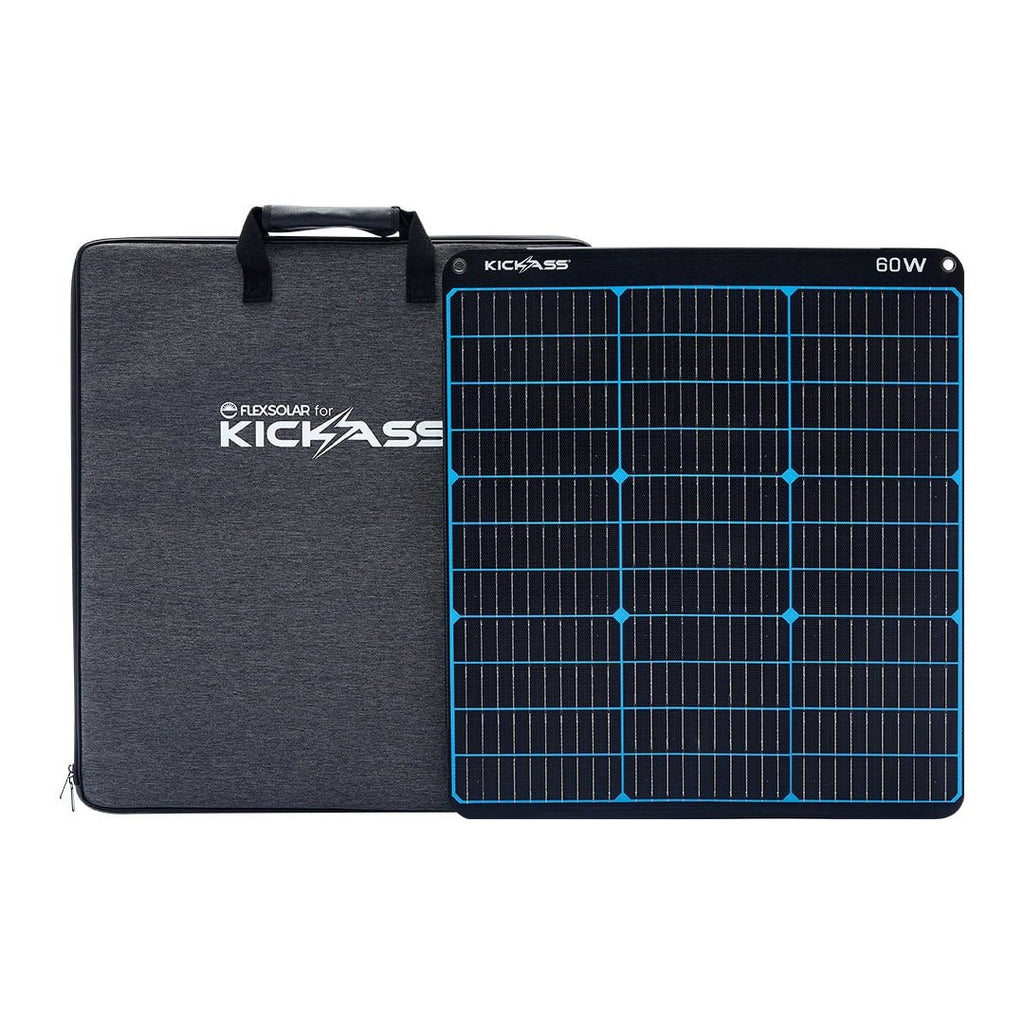 KickAss 12V 60W Premium Portable Solar Panel